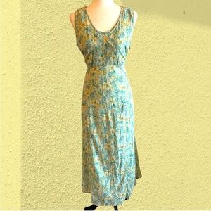 90s vintage April Cornell maxi floral dress